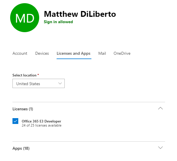 Office 365 Developer E3 uUser License