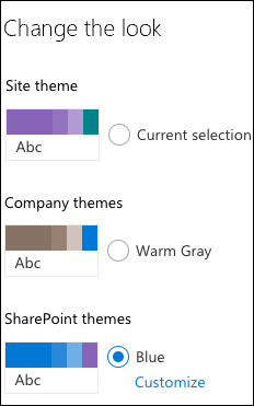 Change The Look Selector