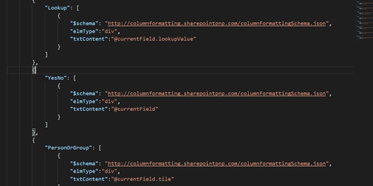 Column Formatting Code Overview