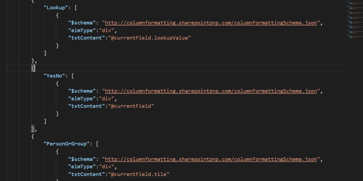 Column Formatting Code Overview