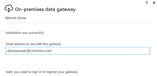 Azure Gateway Manager Email