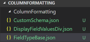 Field Base Type JSON
