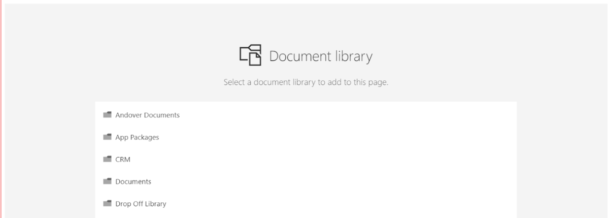 Add New Document Library