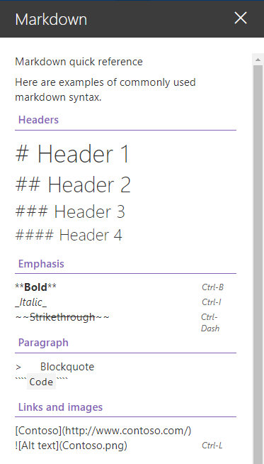 Markdown Syntax Examples