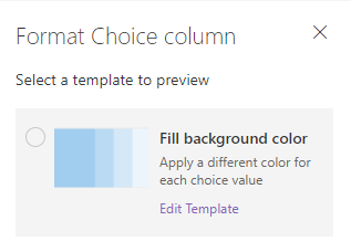 Pre-Build No Code Column Formatting Templates