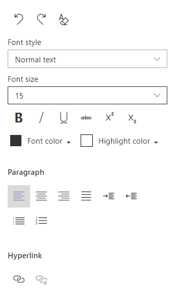 Text Editor Text Formatting