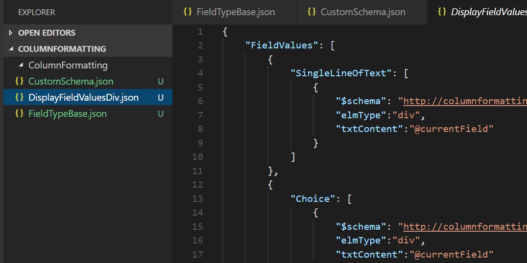 Visual studio code formatting settings